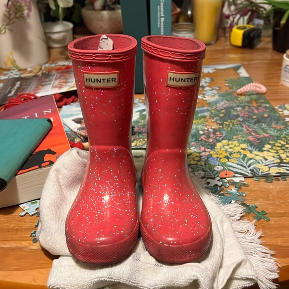 Hunter Other - Pink Hunter sparkles boots